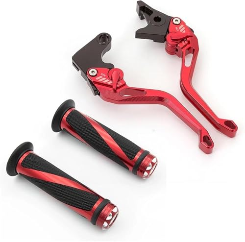 Leviers de frein et d'embrayage de moto MT 09 rouge anodisé haute précision 2021-2024