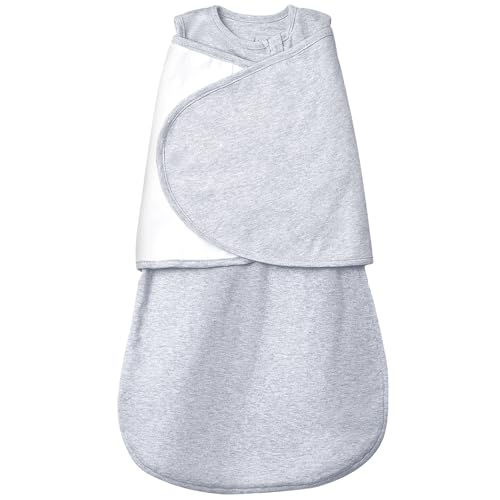 Image of AugTwig Baby Swaddle,Sleep Sack 6-12 Months,Adjustable Wearable Transition Blanket,Miracle Swaddles for Babies Large,100% Cotton(Gray)