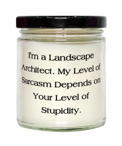 Joke Landscape Architect Gifts, I'm a Landscape Architect. My, Unique Birthday Scent Candle for Coworkers, from Team Leader