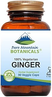 Ginger Capsules - Kosher Vegan Caps with 1000mg Organic Ginger Root