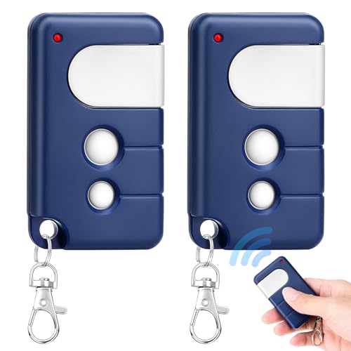 Lot de 2 télécommandes de porte de garage 433,92 MHz