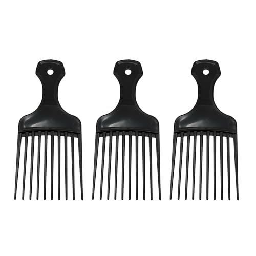 Peine afro pick GENTS negro pack x3 miniatura 1