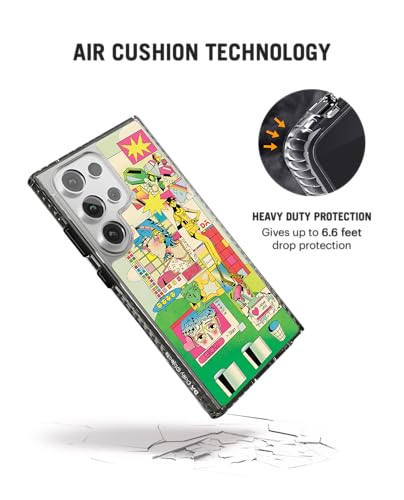 Image of DailyObjects Case for Samsung Galaxy S24 Ultra Stride 2.0 Digital Arcade Compatible with Magnetic Wireless Charging Slim Back Cover with Inner Magnetic Ring Shockproof
