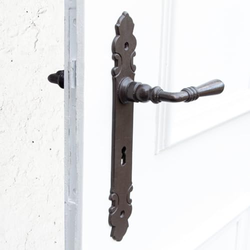 Antikas - Halbgarnitur - Türdrücker im Landhaus Stil, mit einem Langschild- Beschläge PZ92