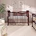 Dream On Me Violet 7-in-1 Convertible Full-Size Baby Crib with Toddler, Day & Full Bed Conversion in Cherry, GreenGuard Gold & BSA, 4 Mattress Heights, Sustainable Pinewood