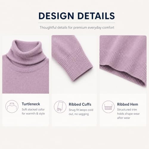 Turtleneck Sweaters for Women Plus Size Tops Lightweight Knit Pullovers - image 5