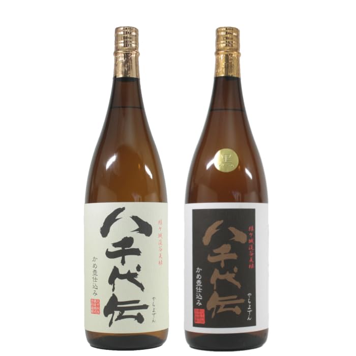 Amazon.co.jp: 芋焼酎 セット 八千代伝 八千代伝黒 25度 1800ml 各1本