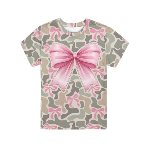Image of Renewold Kids Novelty T-Shirt for Girls Boys Short Sleeve Crewneck Summer Tee Soft Breathable Graphic Shirt for Age 2-16