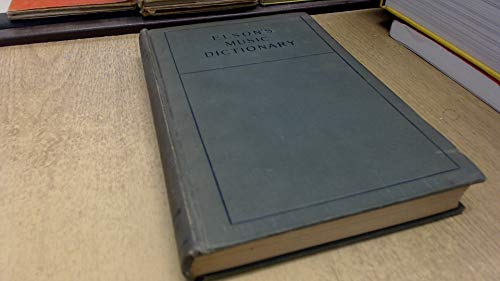 Elson's music dictionary;: Containing the defin... B00085DF4A Book Cover