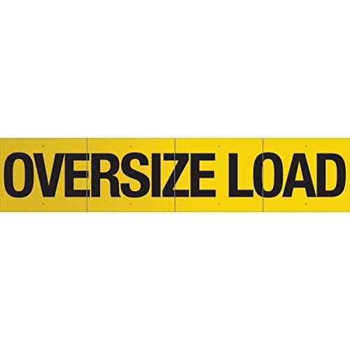 SmartSign "Oversize Load" Sign 18" x 84" Foldable Aluminum