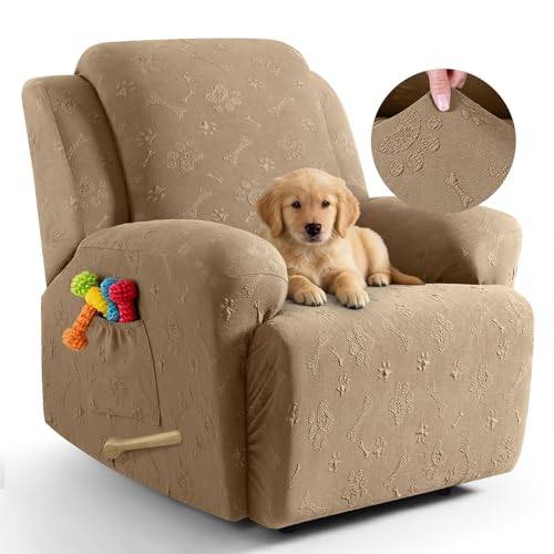 Ruaozz Recliner Chair Covers, 4-Piece Recliner Cov...