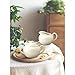 HIC Kitchen Classic Creamer And Sugar Bowl With Lid Set, Fine Porcelain, For Serving Sugar, Milk, Cream, Syrup, And Sauces, 3-Piece Set