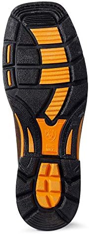 Ariat Mens WorkHog Wide Square Toe CSA MetGuard Composite Toe Work Boot Ridge Brown/Moss Green 8 Wide | Image 2