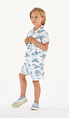 Image of Boys' Aloha Luau Shirt Cabana Set in Signature Prints | 100% Cotton; Button Front Shirt; Signature Tropical Prints; Lightweight Comfort; Vacation Ready