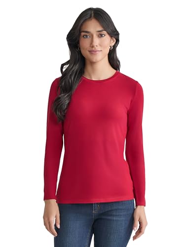 Jones New York Women's Long Sleeve Crew Neck Tee