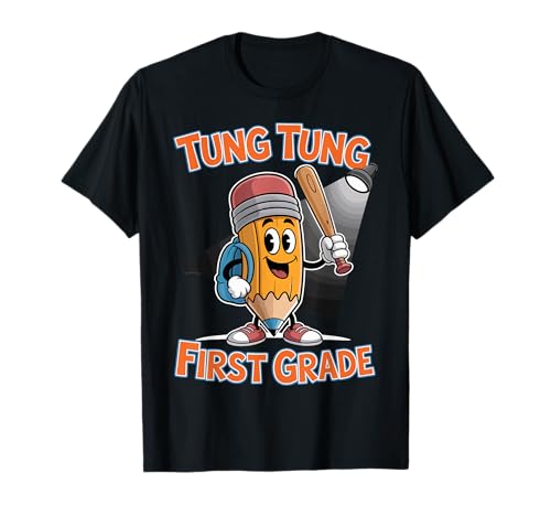 Tung Tung Sahur First Grade Italian Brainrot Back to School T-Shirt