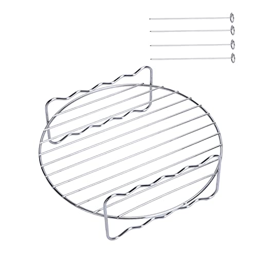 Aigostar - Accessorio per friggitrice ad aria Cube: griglia multiuso con 4 spiedi