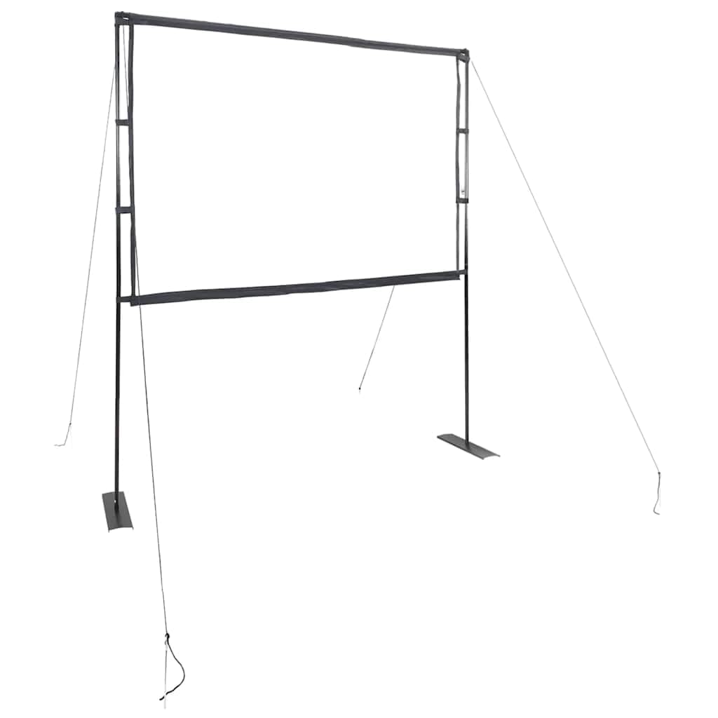 Schermo di proiezione da 100 pollici 4:3 con supporti, schermo portatile per home theater, ufficio e presentazioni
