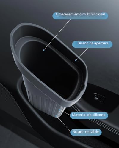 Organizador interior para Modelo 3 Y cubo de basura de silicona Tesla 7