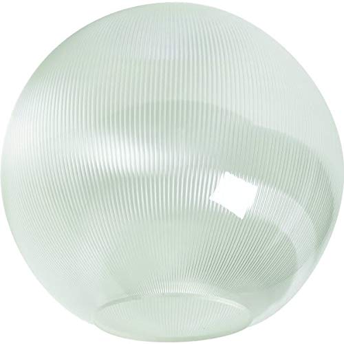 Exclusive Special KastLite 16" Clear Prismatic Acrylic Lamp Post Globe  Prismatic Textured with 5.25" Neckless Opening 