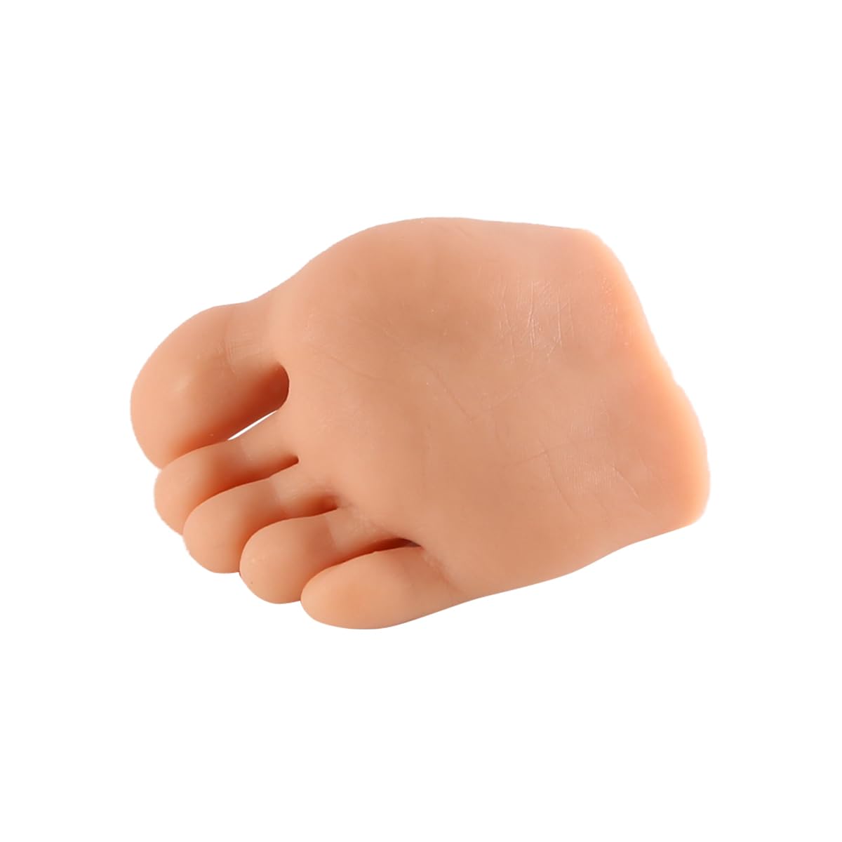 1 Paire de Pieds en Silicone pour manucure, modèle de Pied réaliste, Peau Moyenne, Naturel, pour entraînement à l'art des Ongles