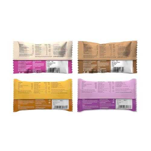 Image of The Whole Truth - Super Crunchy Millet Protein Bars 13G | All In One Pack of 5 (2 Almond Millet, 1 Hazelnut Millet, 1 Mocha Millet, 1 Peanut Millet) | Cleanest Snack Ever | No Refined Sugar