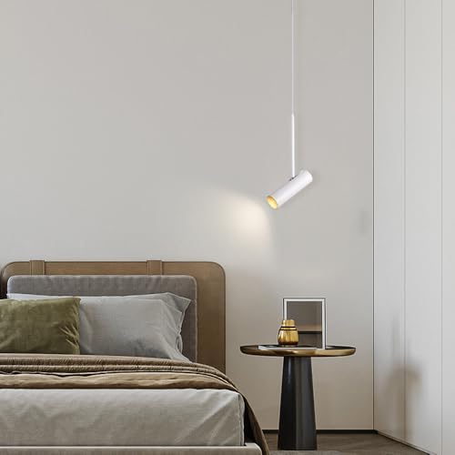 Pendant Spotlight Modern Drop Ceiling Accent Spot Lighting Indoor Adjustable Hanging Light Modern Directional Spotlights for Living Room Kitchen Island Bedroom Restaurant