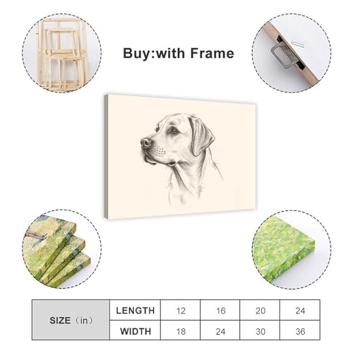 Poster rétro labrador sur toile : l'âme de votre décoration murale