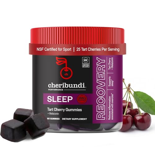 Cheribundi Tart Cherry Extract Gummies Sleep - Natural Immune - 60 Count