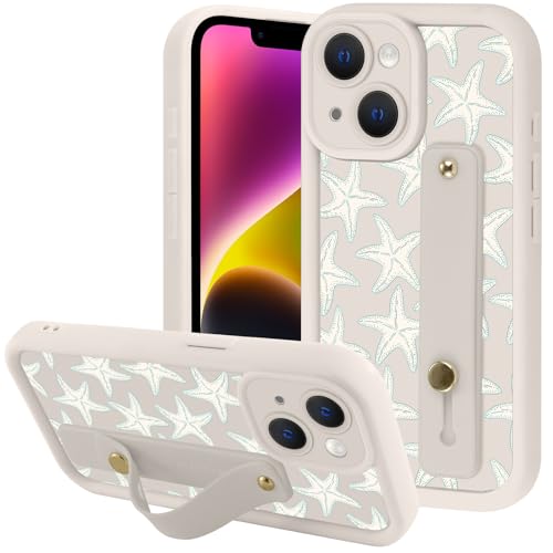 Coque iPhone 14 étoile de mer idéale pour l'été avec sa dragonne ajustable pratique