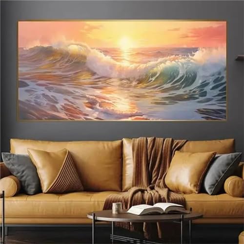 Broderie Point de Croix et Diamond Painting Kit Complet Grand Format 200x100cm Décoration Salon