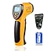 Digital Infrared IR Thermometer,No-contact Laser Temperature Gun -58℉~716℉ (-50℃~380℃) for Food Cooking,Auto Maintenance,Home Repairs (9 V Battery Included) Hti-Xintai