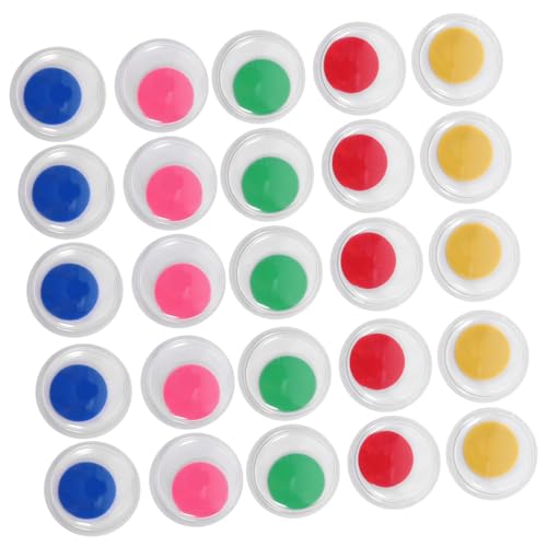 jojofuny 100pcs Eyes Self-Adhesive Eye Patches for Crafts Plastic Moveable for Dolls Toys Decor