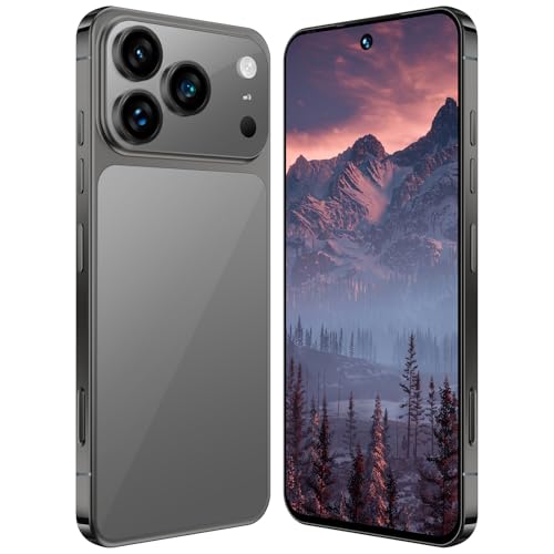 Teléfono Móvil Económico I17 Pro Max, Pantalla HD De 7,3 Pulgadas, 16GB 1TB, Batería Grande De 8000mAh, Cámara Dual SIM De 78MP 108MP, Android 15.0, Compatible Con Wi Fi Face ID,Black 7.3 Inch