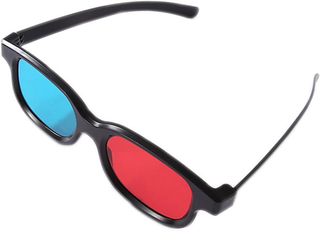 Occhiali 3D rosso-blu – Occhiali 3D per film, giochi e immagini in formato rosso-blu compatibile con monitor PC, televisori e proiettori, occhiali home theater, 16 pezzi