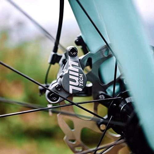 Miniatura 5 de Juin Tech F1 - Juego de pinzas de freno para disco de bicicleta hidráulico y accionado por cable, juego de frenos híbridos extraligeros para