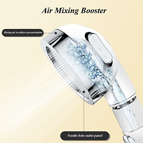 Pomme de douche réglable chrome pour une routine bien-être matinale - 5