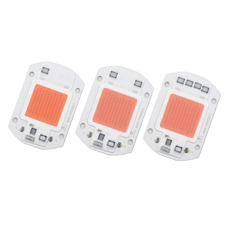 10pcs Plant Grow Light LED 220V 50W Warm White 3200K Driverless COB LED Chips Light For Garden