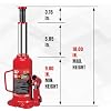 Big RED T91203B-1 Torin Hydraulic Welded Bottle Jack, 12 Ton (24,000 lb.) Capacity, Red