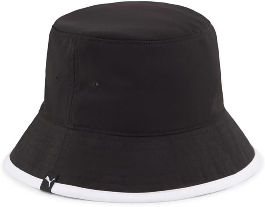 BMW M Motorsport Bucket HAT Cap Black W/White Contrast Color