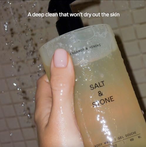 Salt & Stone Body Wash with Antioxidants for Deep Moisture | For Women & Men, Sulfate, Paraben, & Dye Free, Leaving Skin Soft and Hydrated - Thumbnail 7