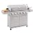 Monument Grills 77352 6-Burner Stainless Steel Cabinet Style Propane Gas Grill with Smoke Box(2 Items)