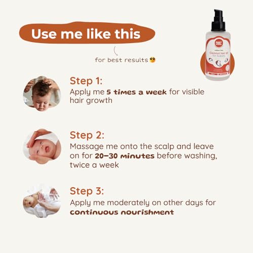 Image of ROOT and SOIL Baby Coconut Hair Oil - 100ml | 0+ Months | Cold-Pressed | Naturally Harvested Coconuts | Sulphate-Free | Newborn & Infant Friendly | Cradle Cap & Hair Growth Support