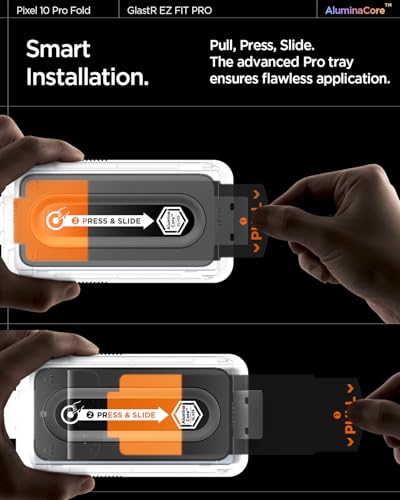 Image of Spigen EZ Fit Pro Tempered Glass Screen Protector Guard for Pixel 10 Pro Fold [2 Pack]