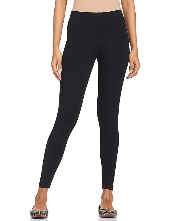 Image of Women Cotton Solid Belt Ankle Length Legging Four Way Lycra Leggings