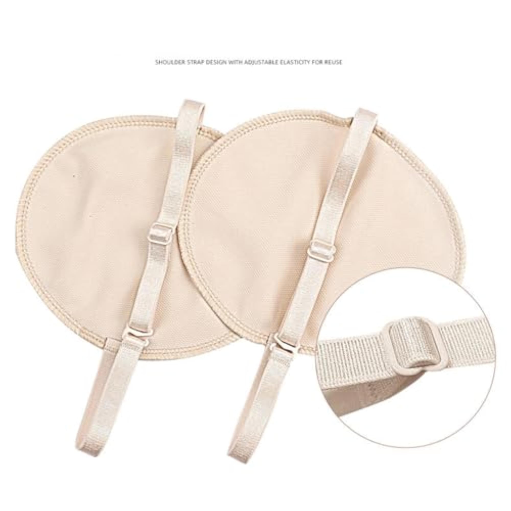 2x Underarm Sweat Pads, Comfortable with Strap