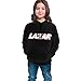 Lazarbeam Logo Teen 3D Pullover Hoodies Boys Long Sleeves Sweaters Loose Hooded Winter Seatshirts Kids Child Black