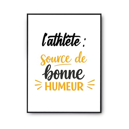 Affiche l'athlète Otshirt poster humour imprimé en France