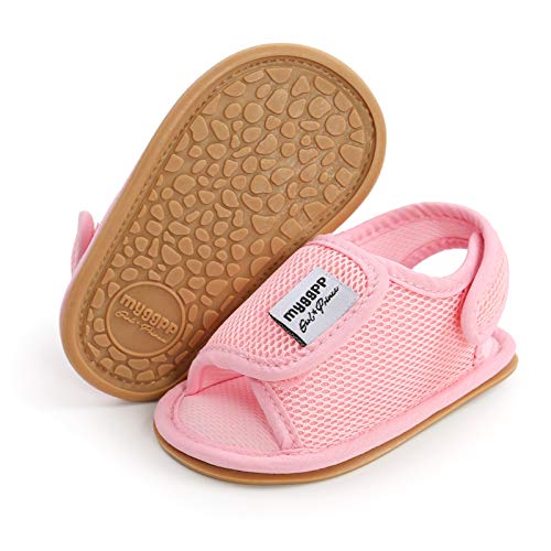 Image of RVROVIC Baby Boys Girls Sandals Premium Infant Summer Outdoor Shoes PU Lightweight Soft Anti-Slip Sole Toddler Prewalker