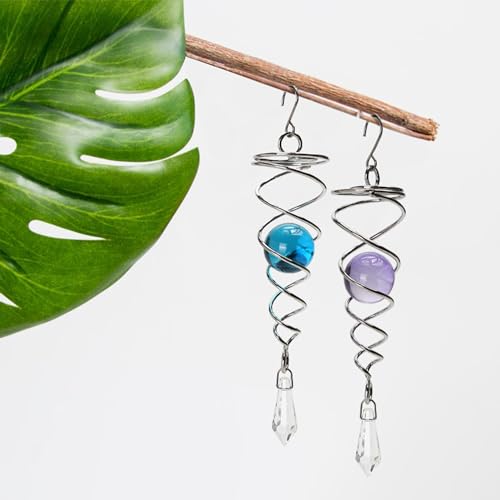 image for BuleVina 5pcs Wind Spinner Tail Gazing Ball Spiral Stabilizer Tails fo